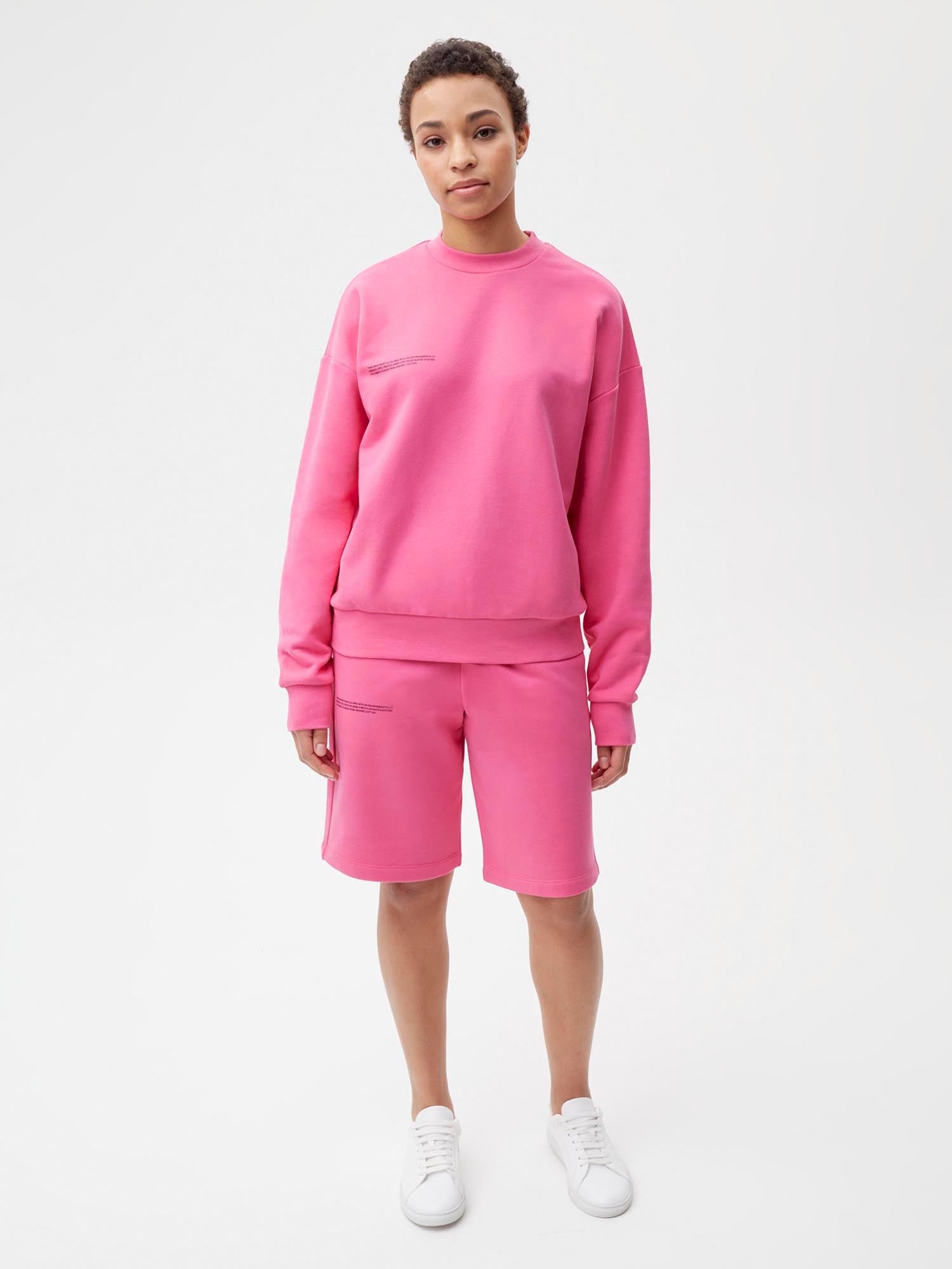 Organic Cotton Long Shorts Flamingo Pink Female