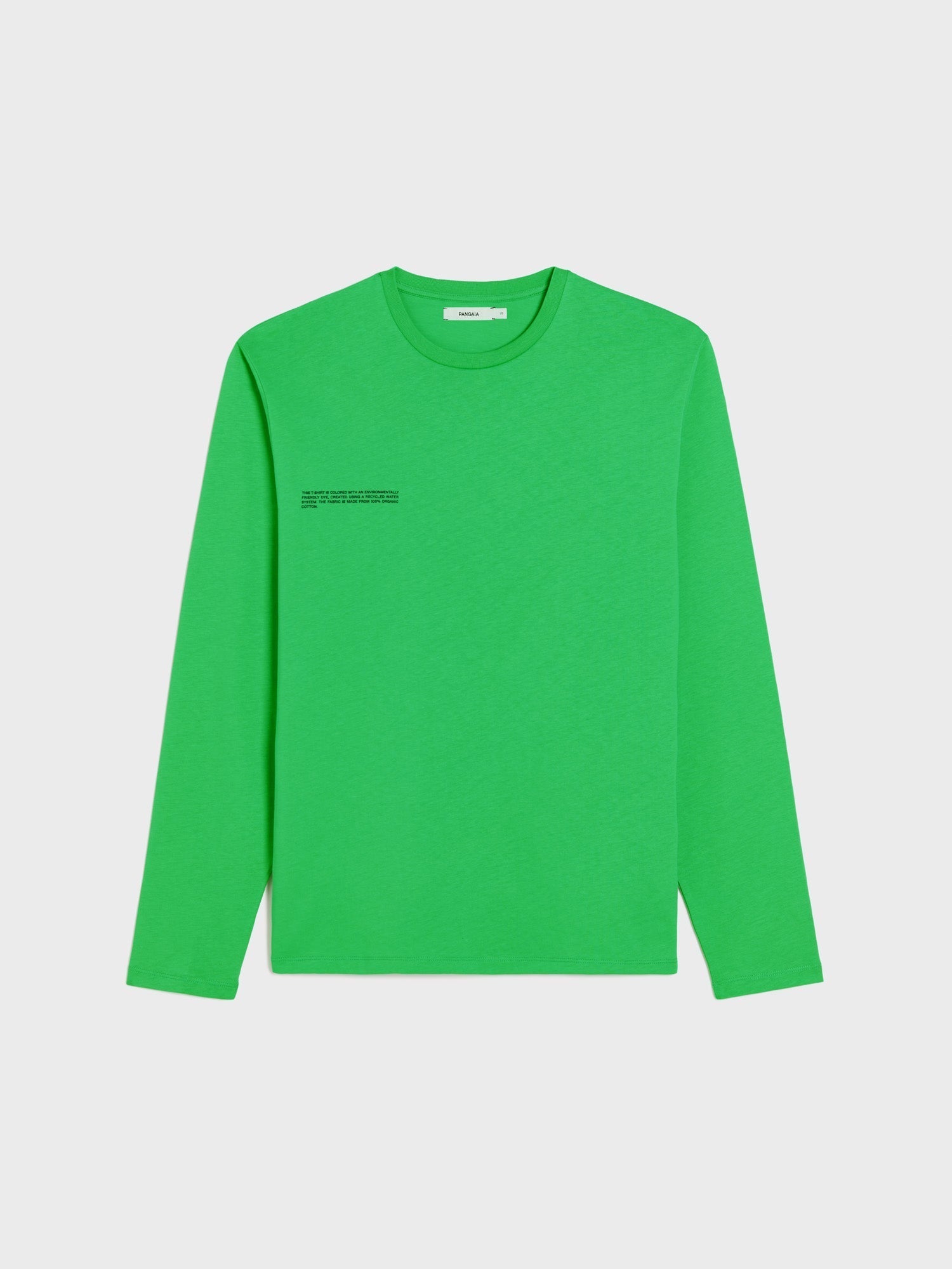 Organic Cotton Long Sleeve T Shirt Jade Green packshot-1
