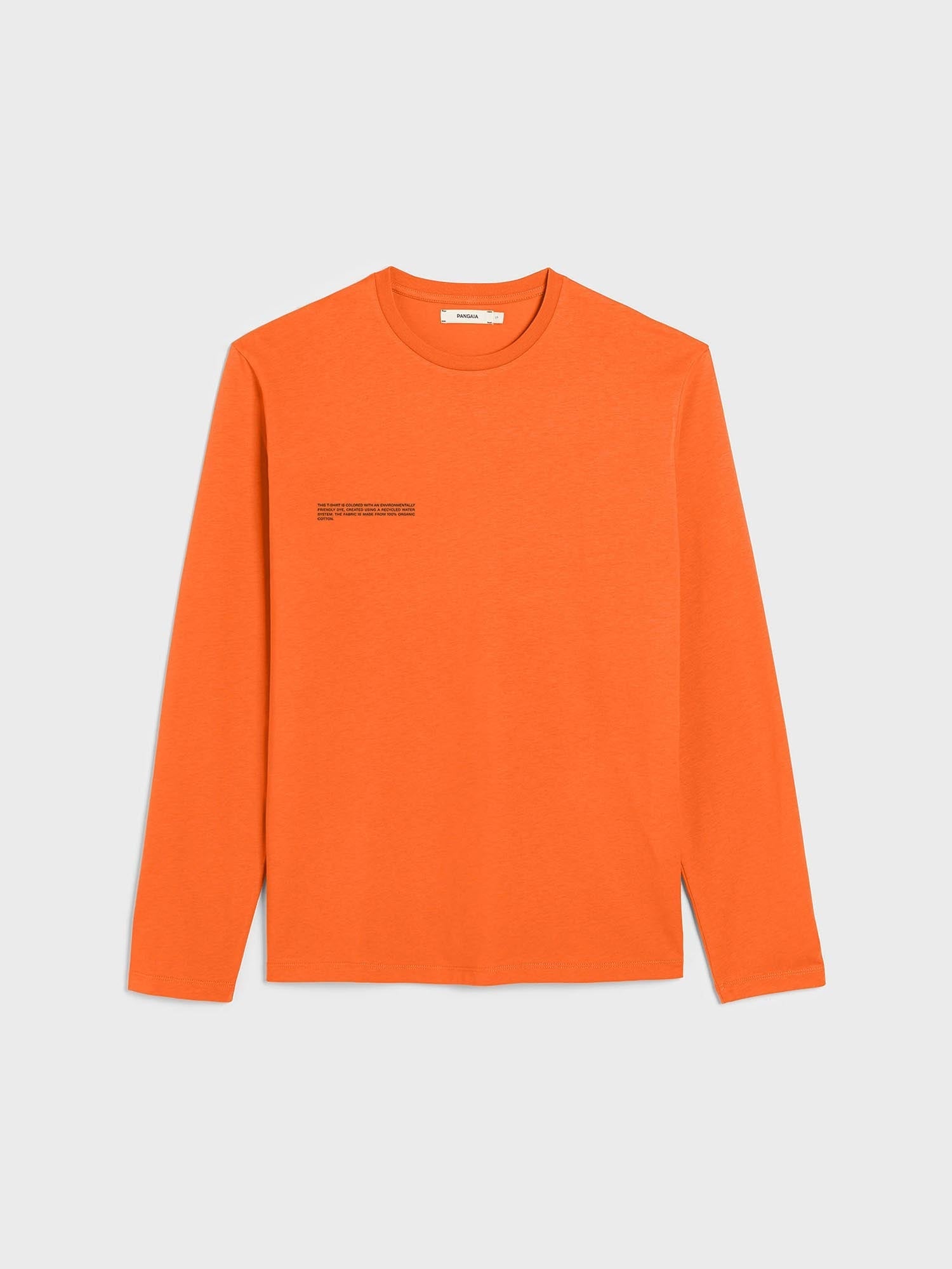 Organic Cotton Long Sleeve T Shirt Persimmon Orange packshot-3