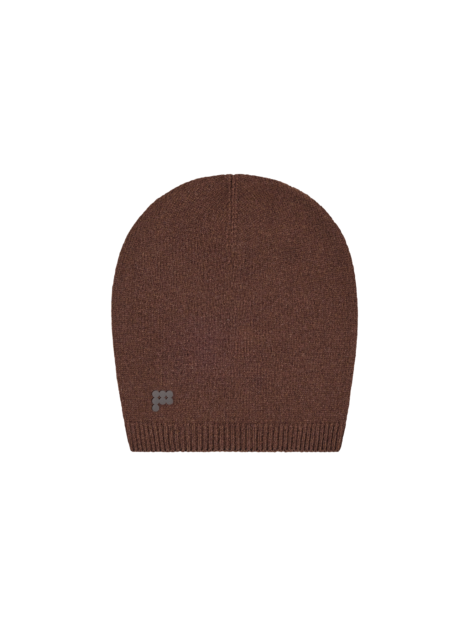 Recycled Cashmere Beanie—chestnut brown-packshot-3
