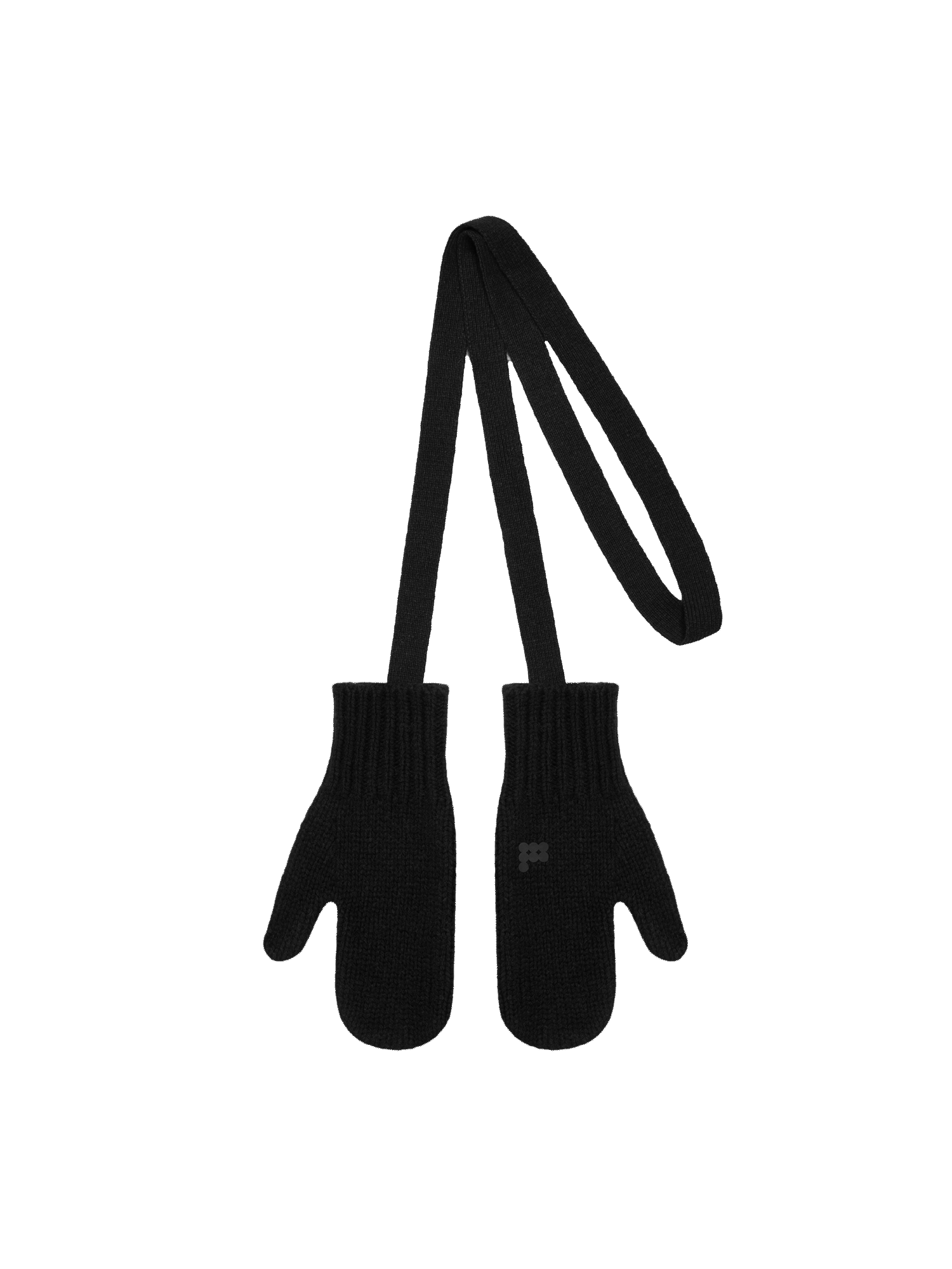 Recycled-Cashmere-Chunky-Mittens-Black-packshot-3