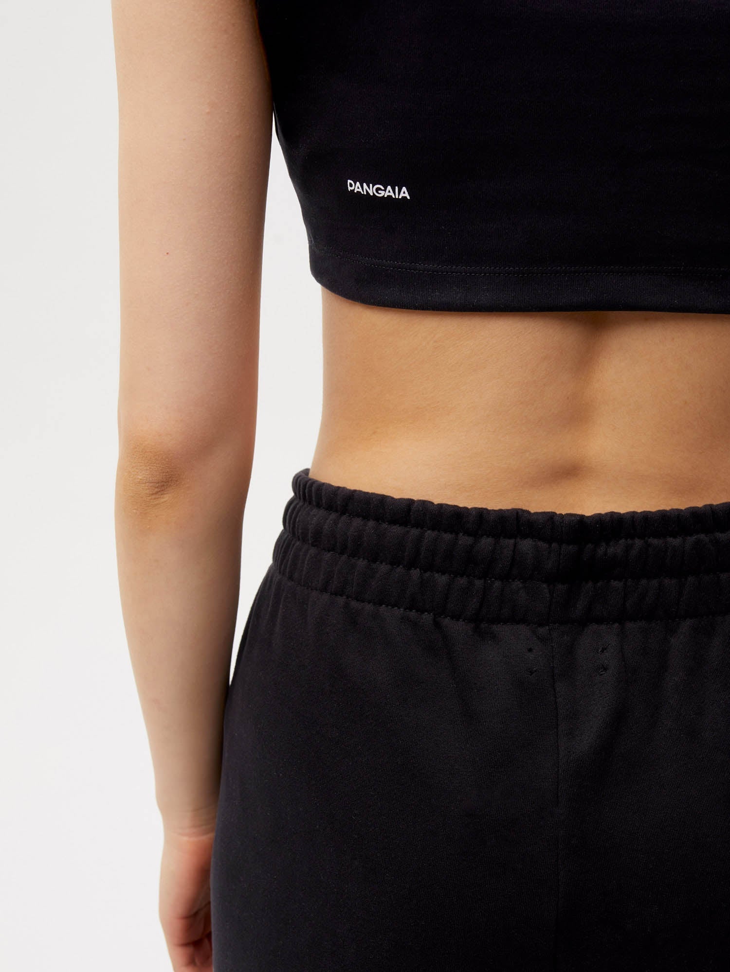 Recycled Cotton Fitted Crop T-Shirt Female