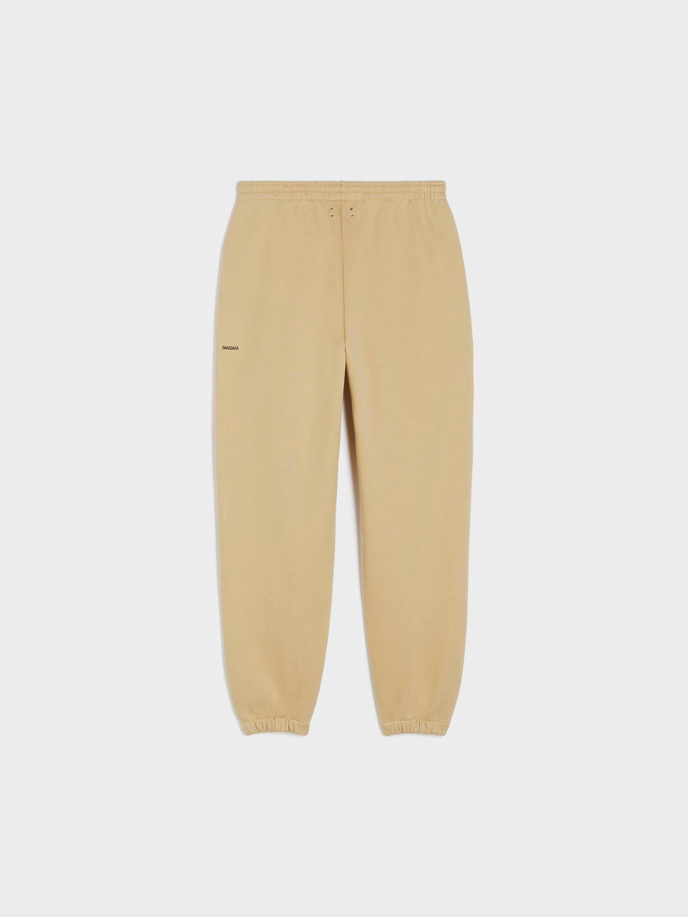 Recycled Cotton Track Pants Sahara Sand Back