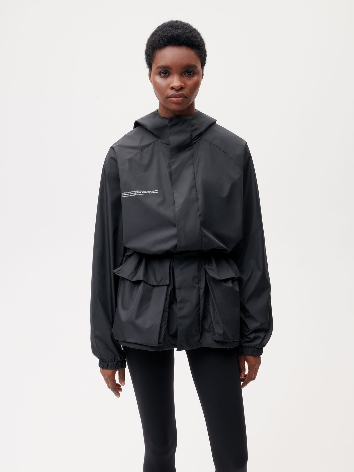 Recycled Nylon Color Block Jacketâ€”black female