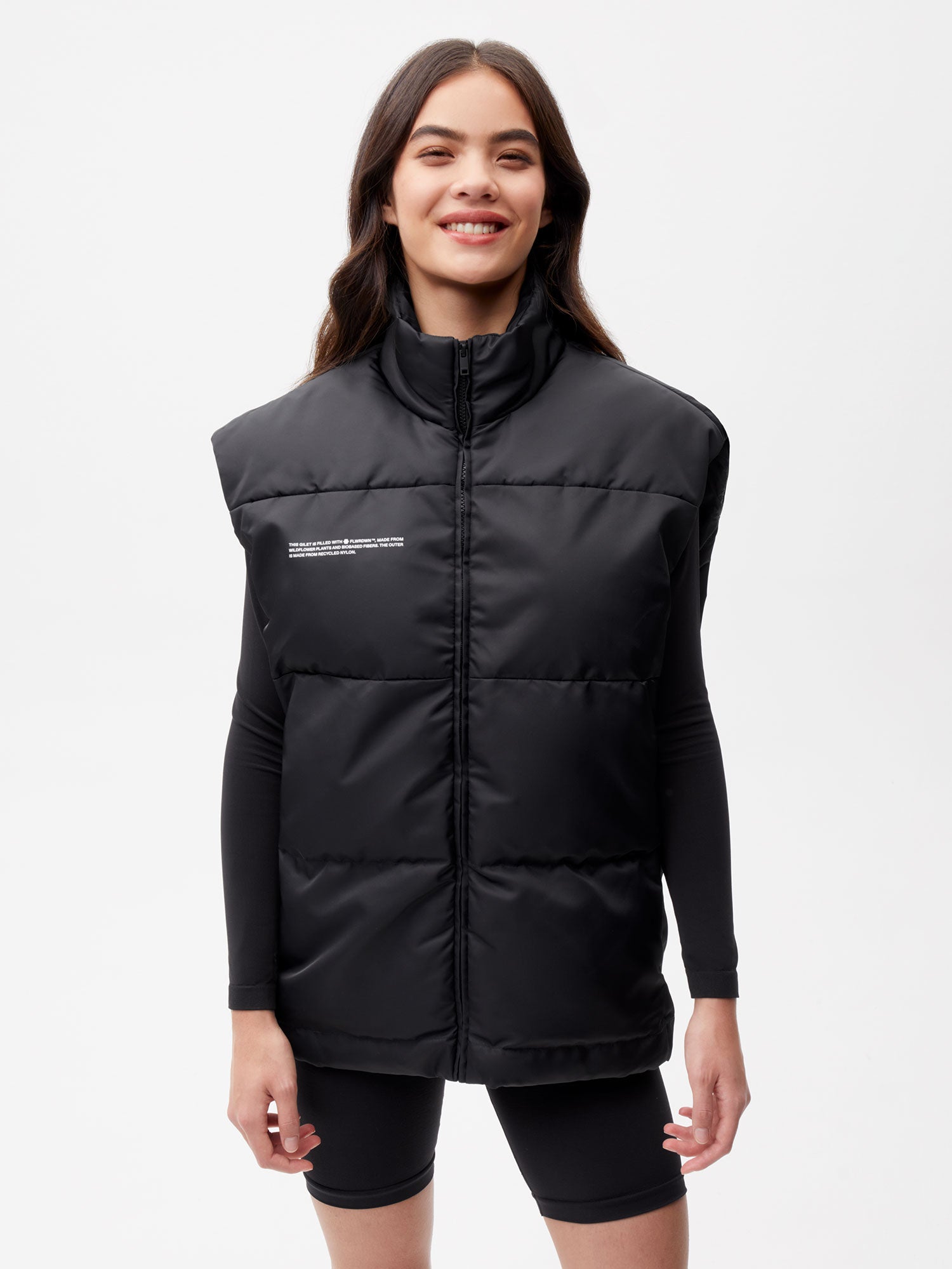 Recycled-Nylon-HW-Flwrdwn-Gilet-Black-Female-1