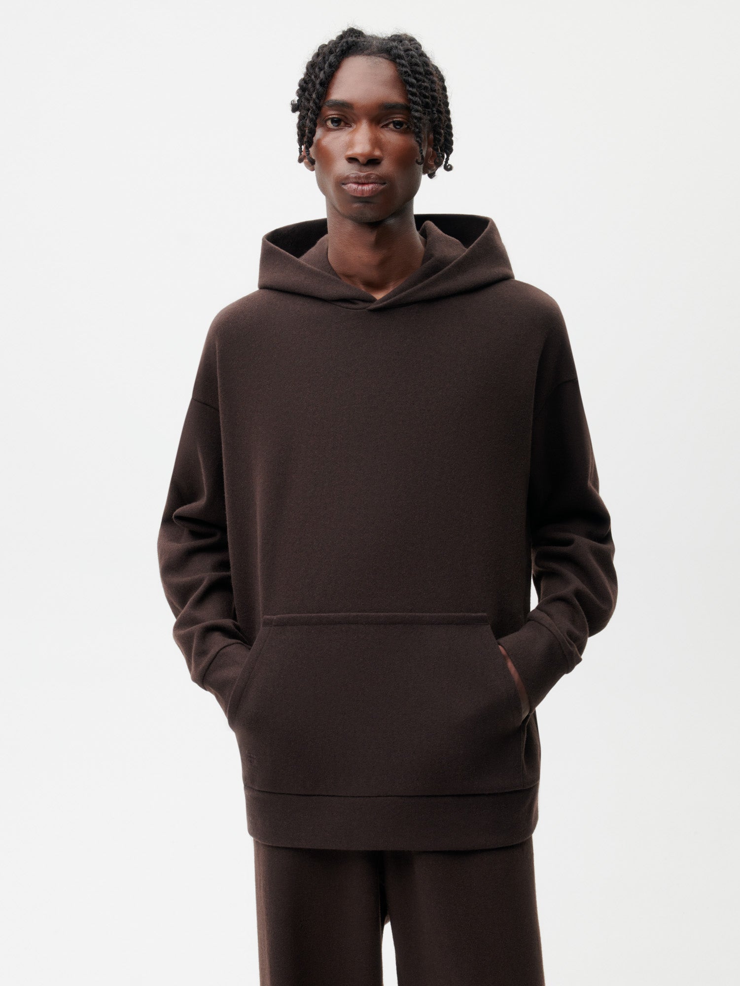    Recycled-Wool-Jersey-Hoodie-with-Pocket-Chestnut-Brown-Male-1