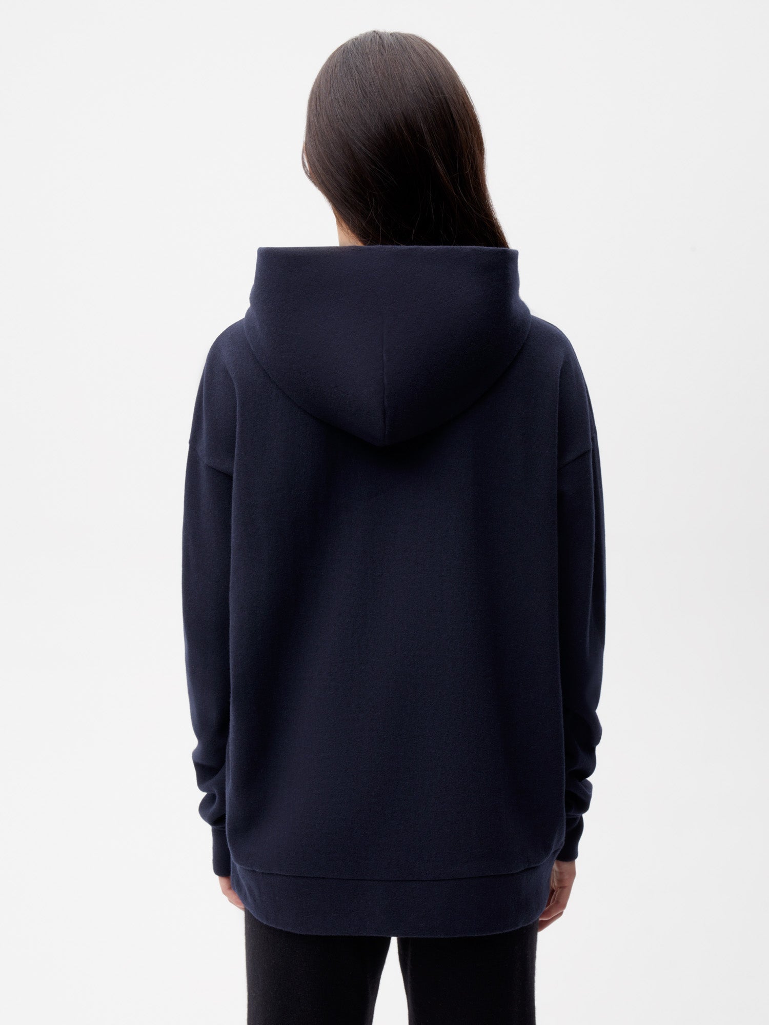    Recycled-Wool-Jersey-Hoodie-with-Pocket-Dark-Navy-Female-2