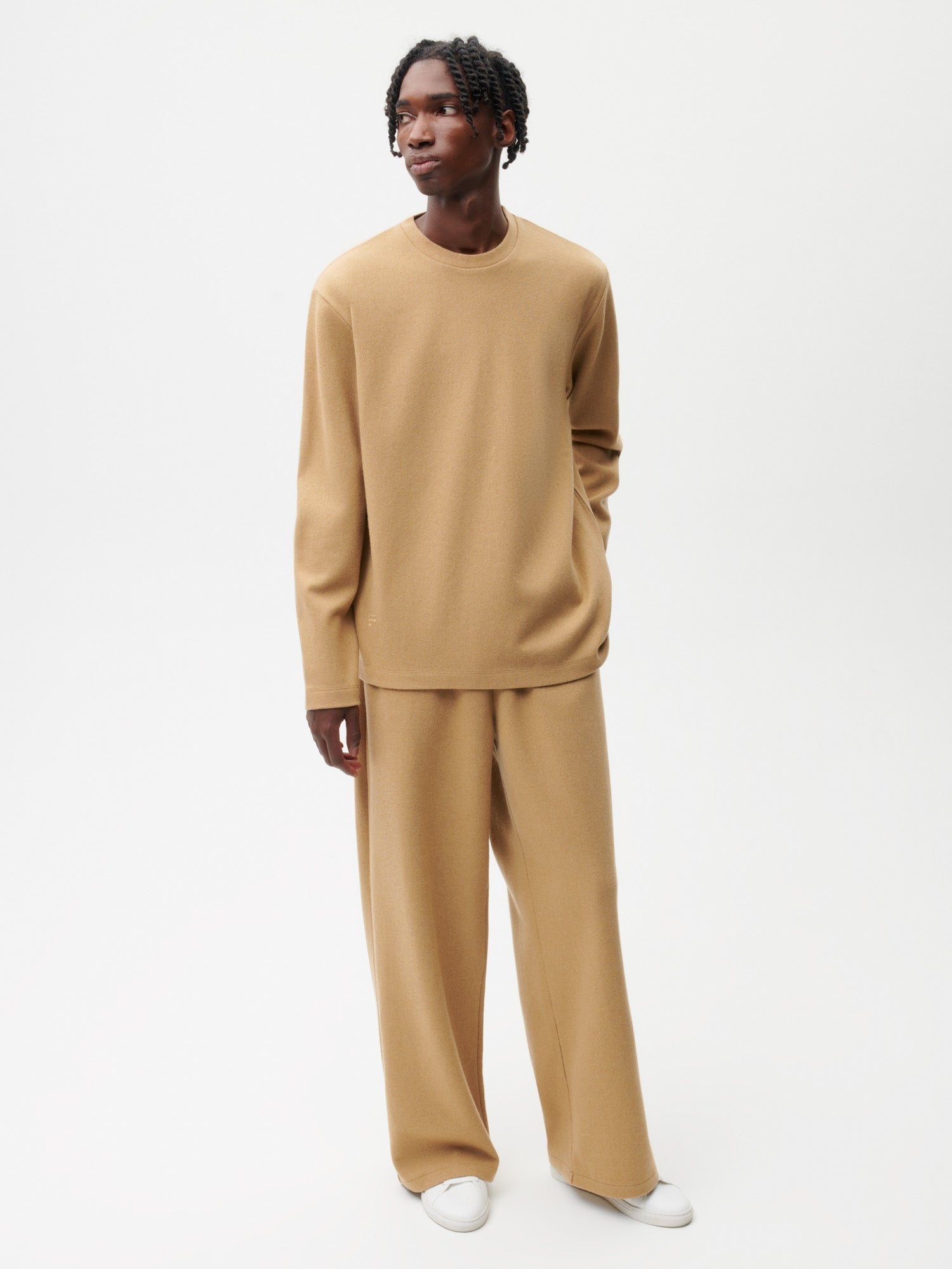 Recycled-Wool-Jersey-Long-Sleeves-T-Shirt-Camel-Male-3