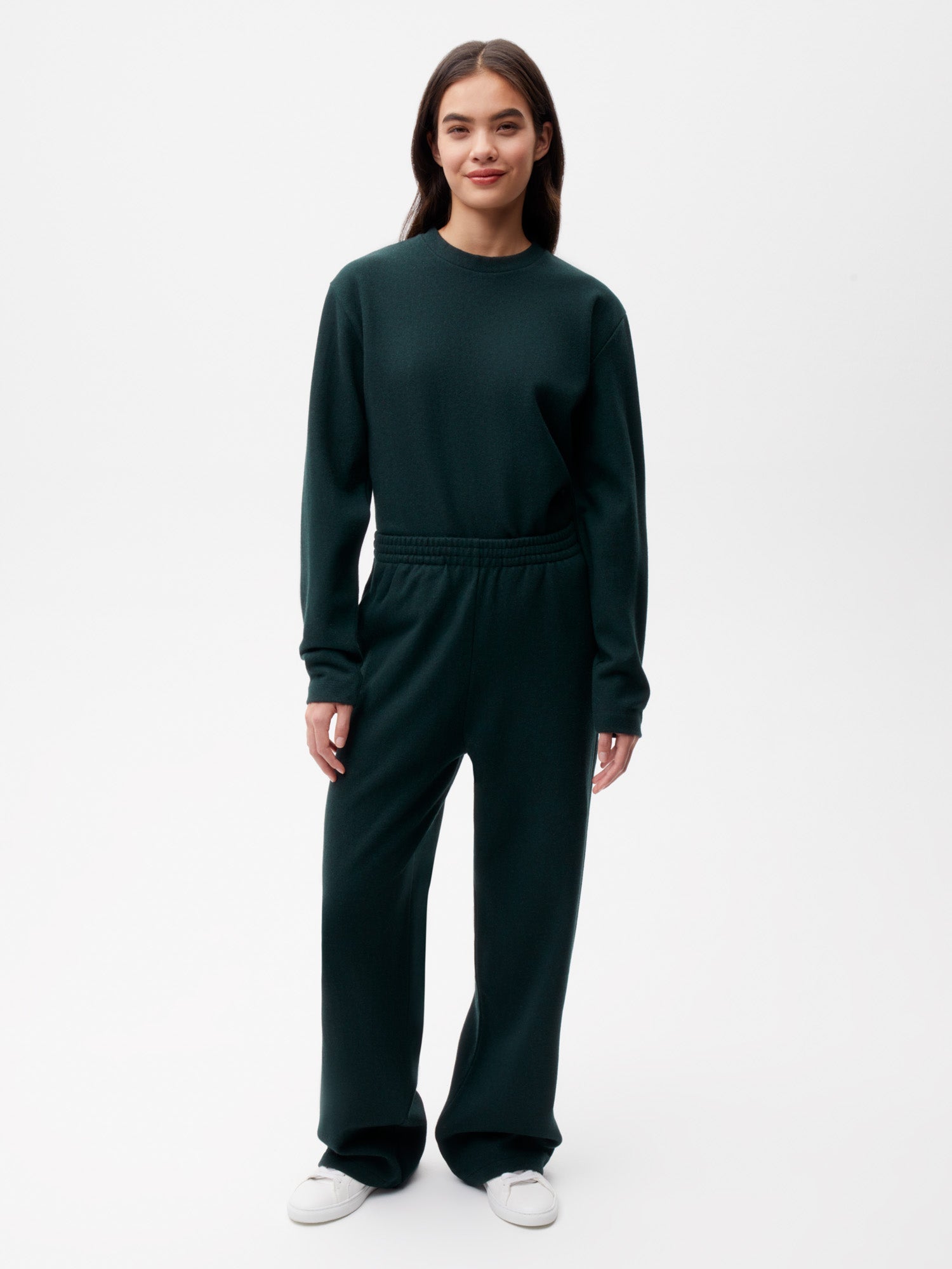 Recycled-Wool-Jersey-Pants-Woodland-Green-Female-1