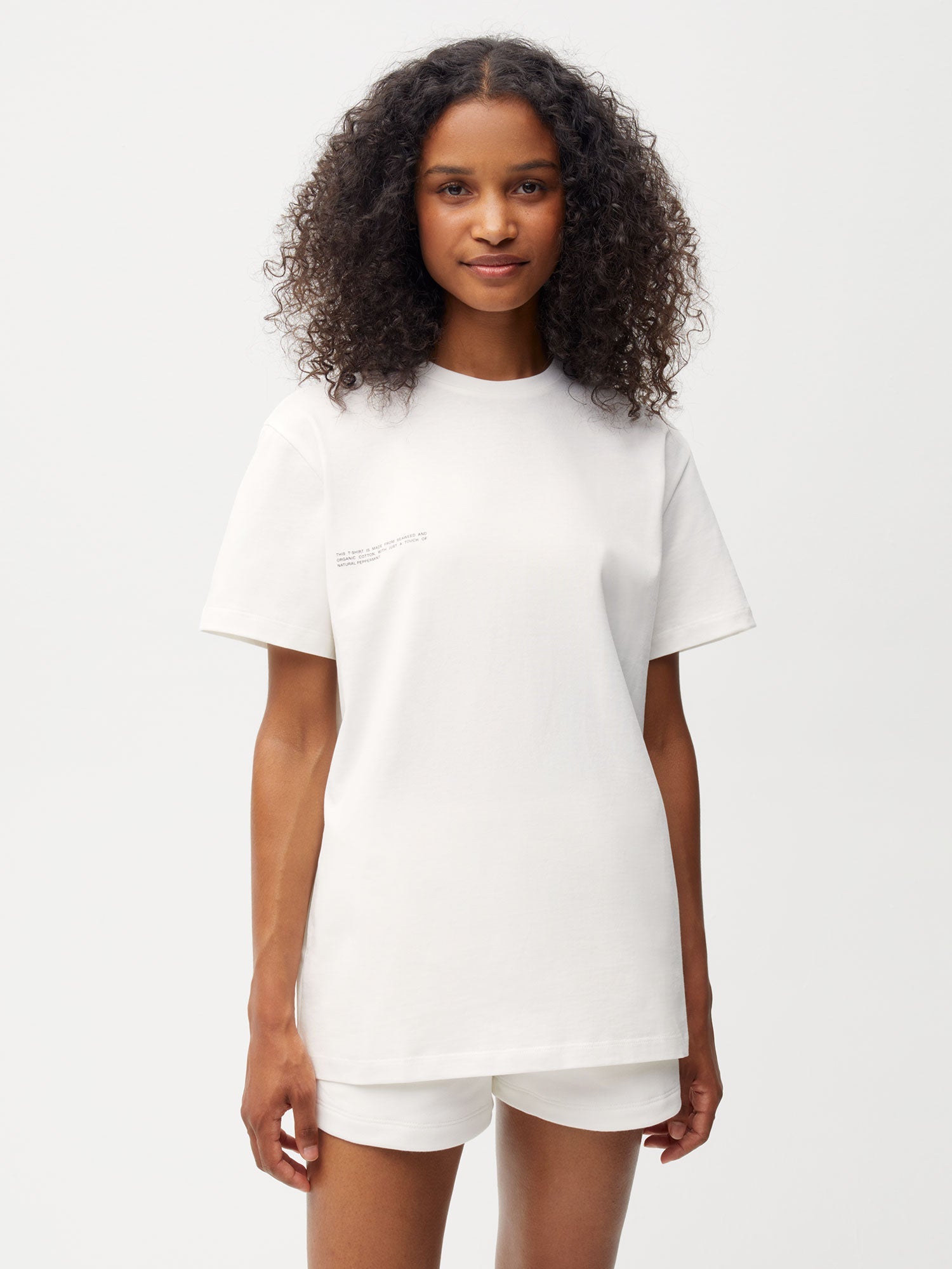 Organic Cotton T-shirt with C-FIBER Coreâ€”off-white female