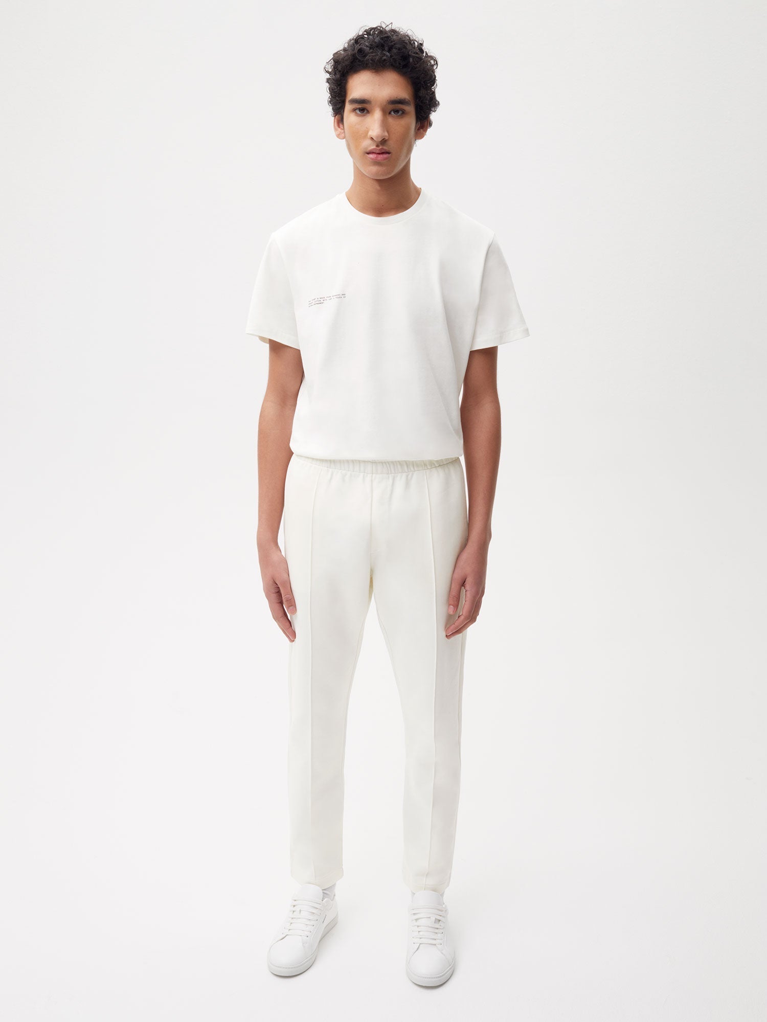Tech Jersey Slim Pant Off White 