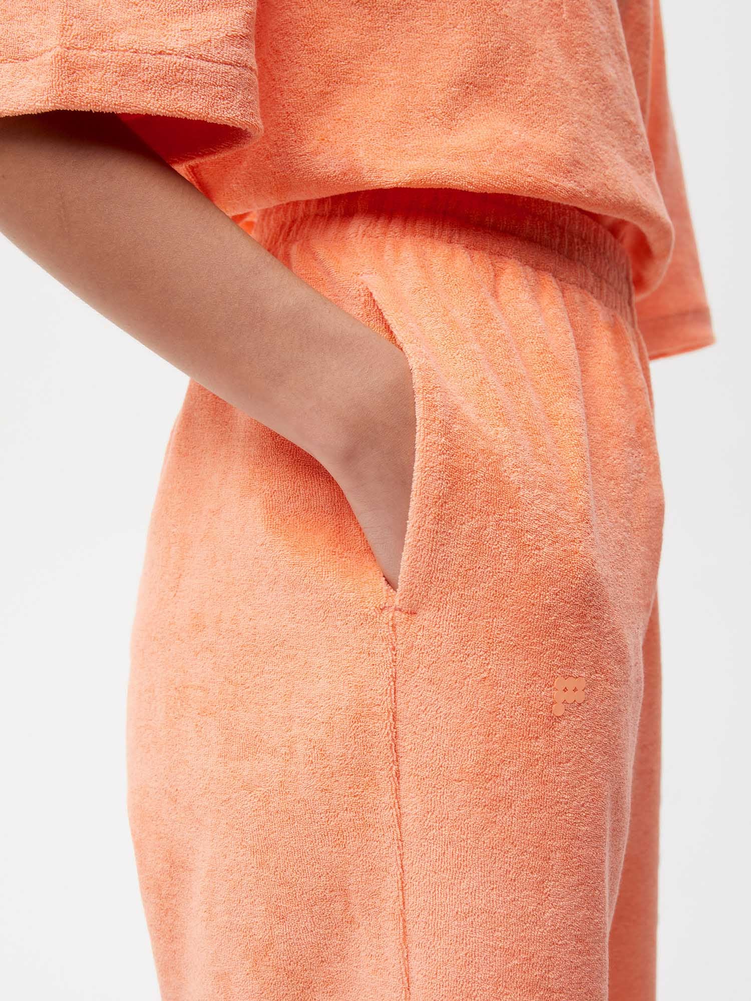Towelling Long Shorts Female